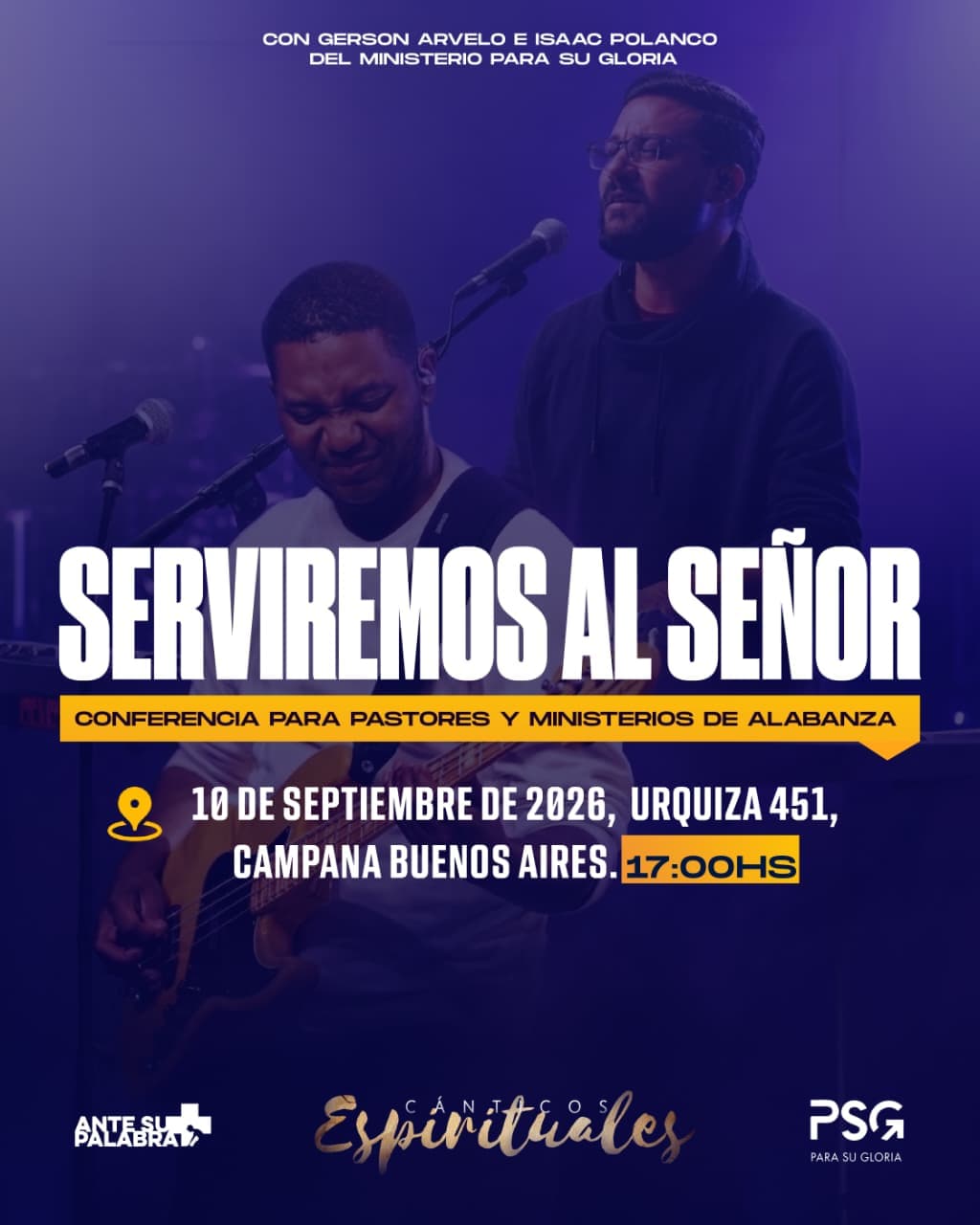 Conferencia cristiana para pastores y ministerio de alabanza en la Ciudad de Campana en buenos aires